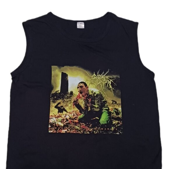 Cattle Decapitation Mens Medium Tank Top Monolith of Inhumanity Black Graphic - Picture 9 of 9